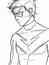 Nightwing Sketch sketch template