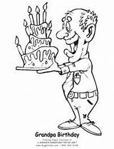 Birthday Coloring Pages Grandpa Giggletimetoys sketch template