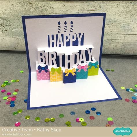 pin  inspiration  lori whitlock cricut birthday cards birthday
