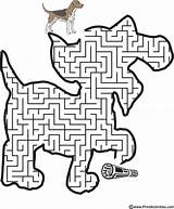 Maze Newspaper Dog Kids Actividades Para Niños Preescolar Ejercicios Visuales Carrying Shaped Guardado Printactivities Desde Laberintos Visitar Perro Corner Modrykonik sketch template