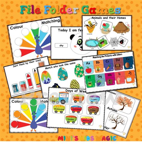 file folder games preschool ukgkghomeschool   teachers