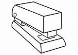 Stapler Coloring Pages Printable sketch template