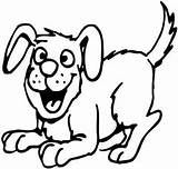Dog Coloring Pages Outline Happy Mutt Clipart Animal Dogs Outlines Barking Cliparts Cartoon Colouring Printable Clip Template Magical Poochies Kids sketch template