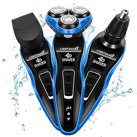 electric razor shaver  men    dry wet waterproof mens rotary shaver portable face