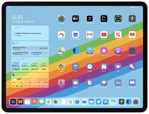 modern ipad home screen apps widgets files folders  shortcuts macstories
