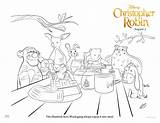 Pooh Sheets Winnie Acre Christopherrobin Kanga sketch template