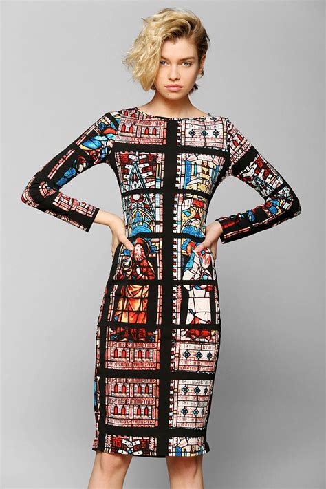 Urban Outfitters Glamorous Stained Glass Midi Dress Lyst