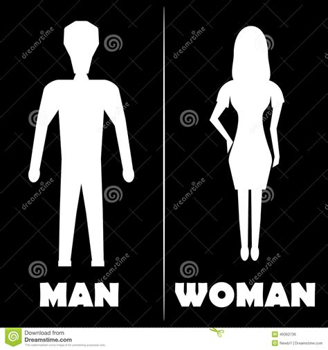 man and woman restroom symbol icon vector illustration stock vector