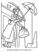 Poppins Mary Coloring Pages Printable Print Umbrella Mcdonalds Disney Music Color Getcolorings sketch template