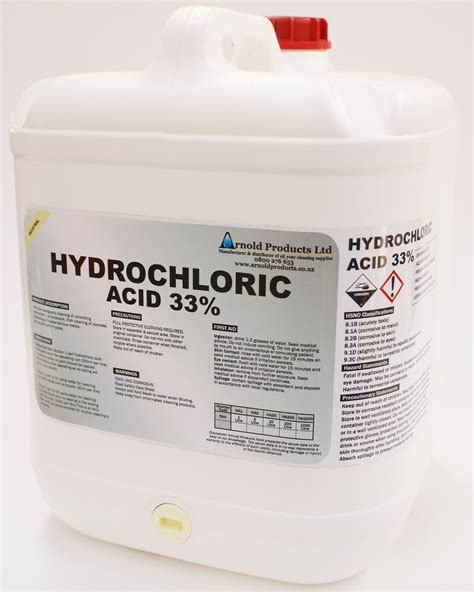 hydrochloric acid  arnold products limited