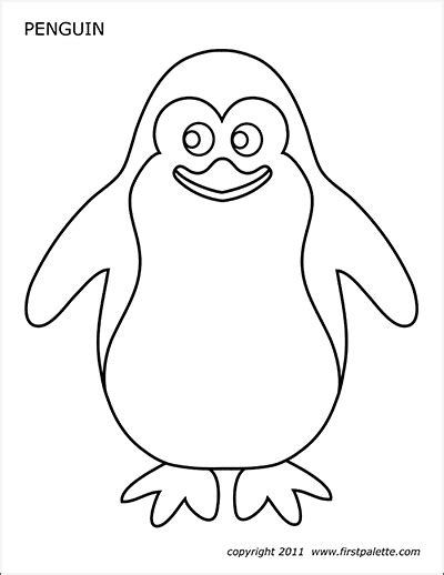 penguin template printable templates