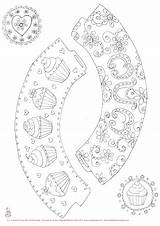 Cupcake Coloring Wrappers Toppers Printable Ohmyfiesta Firstcommunion sketch template
