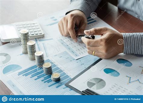 strategy analysis concept businessman working financial manager