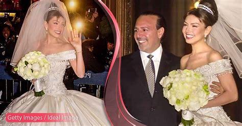 18 years after thalia and tommy mottola s wedding details dress come to light