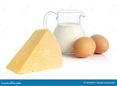 kaas melk en eieren stock afbeelding afbeelding bestaande uit waterkruik
