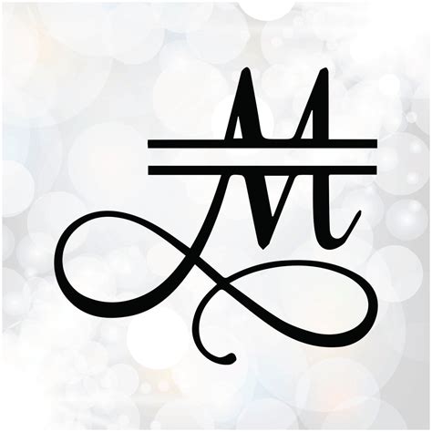 split monogram svg    file svg png dxf eps   svg