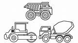 Dump Tonka Cars Trucks Excavator Monster Garbage sketch template