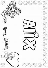 Coloring Alix Pages Hellokids Print Color Online Girls Names Sheets sketch template