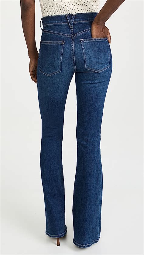 Veronica Beard Jean Beverly High Rise Skinny Flare Jeans Shopbop