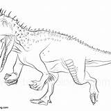 Indoraptor Jurassic Coloring sketch template