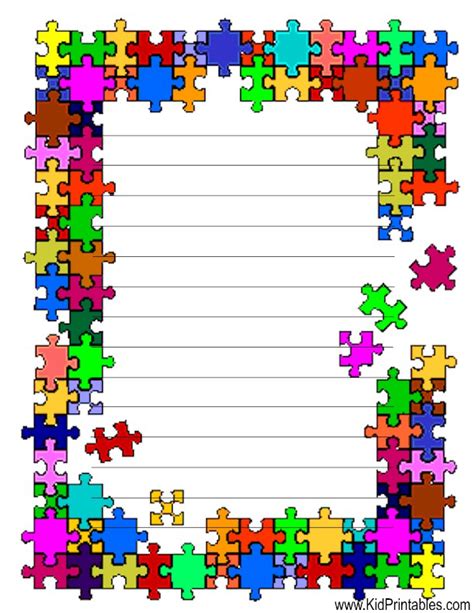 kid printables printable puzzle pieces stationery