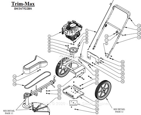 swisher stbs tsc serial     parts diagram  trim max assembly
