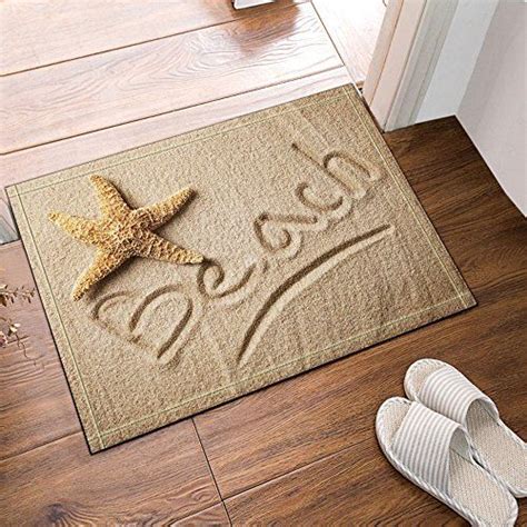 nymb starfish  beach bath rugs  slip floor entryways outdoor indoor front door matxcm