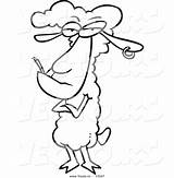 Coloring Sheep Cigarette Outline Cartoon Designlooter Vector Bad Earring Lamb 73kb 1024 Regression Age Clipartmag Animals Pages Choose Board Clipart sketch template