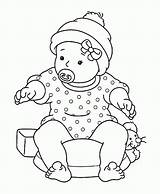 Coloring Baby Pages Print Popular sketch template