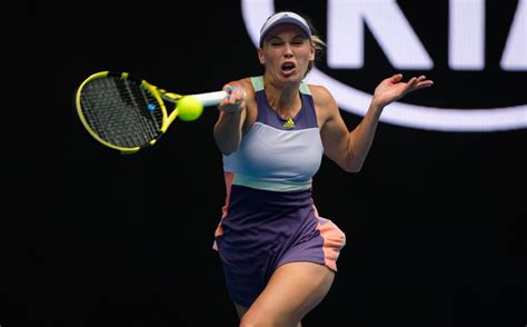 Caroline Wozniacki At 2020 Australian Open At Melbourne