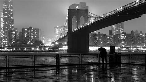 Brooklyn Bridge In The Rain By Sean Sweeney Brooklyn Bridge Brooklyn