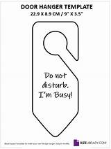 Disturb Do Door Printable Hanger Template sketch template