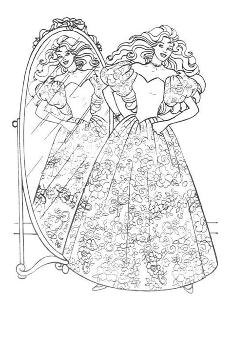 coloring page barbie coloring pages