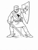Jousting Drawing Coloring Knights Getdrawings sketch template