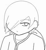 Emo Coloring Boy Deviantart sketch template