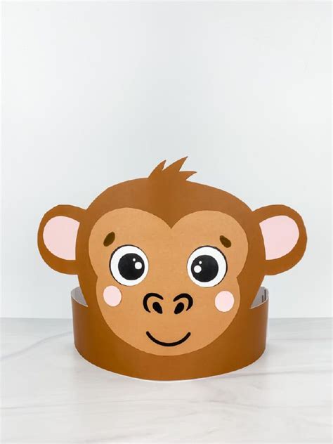 monkey headband craft  kids  printable headband crafts