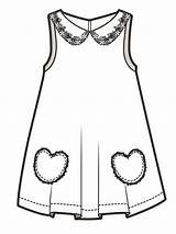 Kids Sketches Garment Blusa Niña Skirt Kleid Ausmalbilder Niñas Babies Jumpsuit Roupas Babygrow Vestir Prendas Clipartmag Menina Menino sketch template