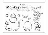 Monkey Finger Puppet Activities Ichild Fun Cutting Animal Animals Kids Too Craft Ensure Performed Please Adult Activity Great Print Brilliant sketch template