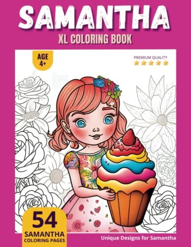 samantha coloring book perfect personal  gift xl edition age
