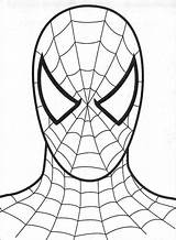 Spiderman Coloring Pages Face Printable Spider Man Color Colouring Template Collections Cake Print Easy Kids Drawing Printables Head Para Paint sketch template