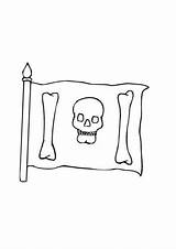 Knochen Piratenfahne Piraten sketch template