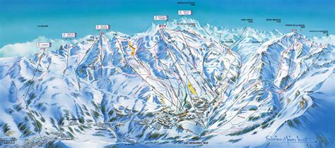 les menuires ski map
