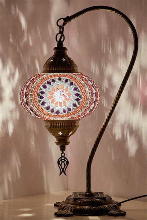 handmade boho swan neck table lamps mosaic lamp lamp
