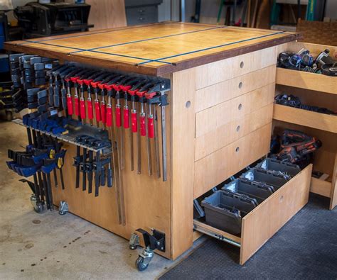 track assembly table workbench  steps