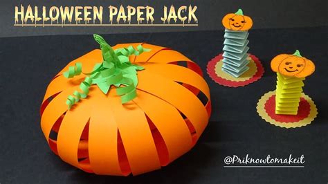 halloween paper jack jack   box diy paper jack youtube