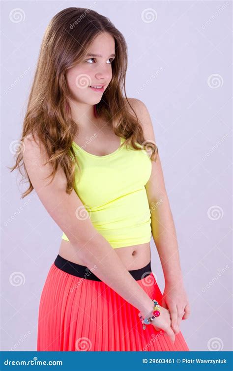 Beautiful Innocent Teenager Stock Image Image Of Confident Lady