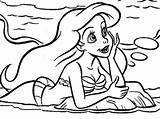 Coloring Mermaid Pages Ariel Little Comments sketch template