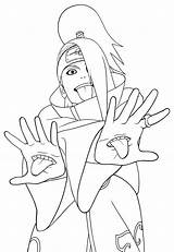 Naruto Coloring Cartoons Pages Printable Kb Drawings sketch template