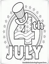 Coloring July Preschool Fourth Pages 4th sketch template