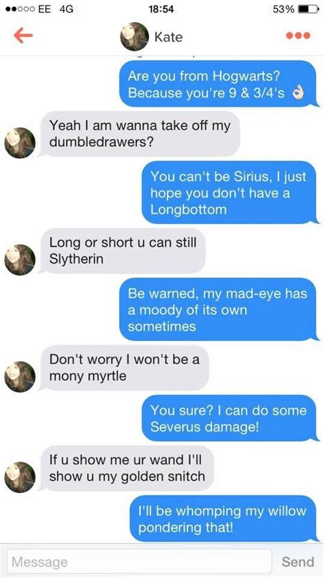 Pin By Samantha Willoughby On Harry Potter Pick Up Lines Funny
